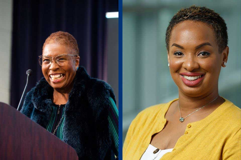 Hortense Spillers (left) and Shaniqua Roach (right) 