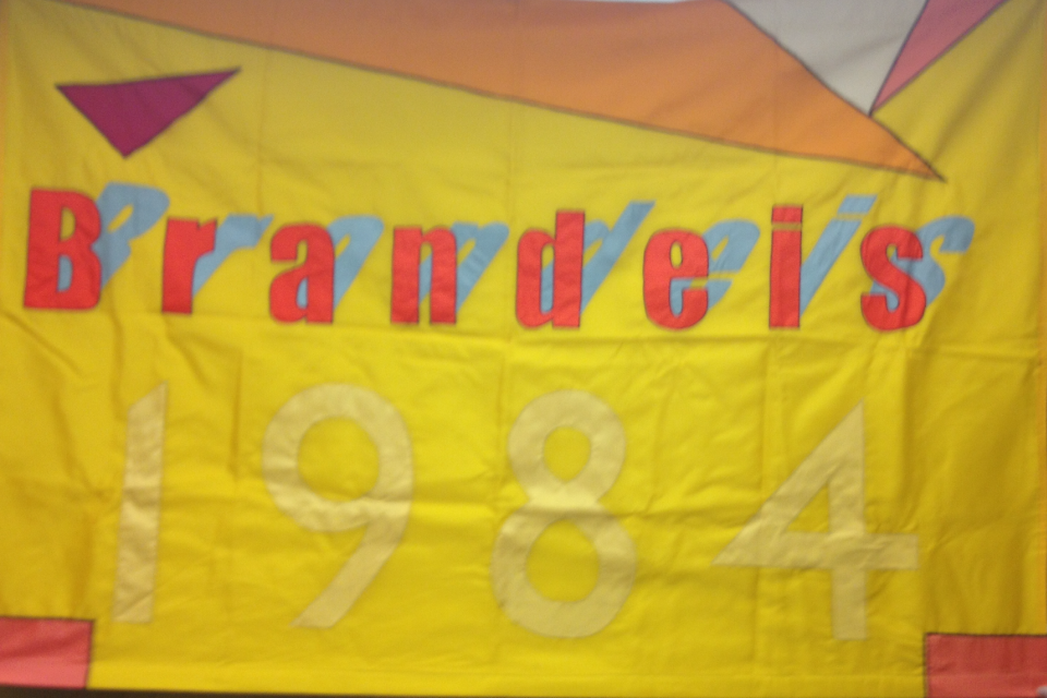 colorful flag with year 1984