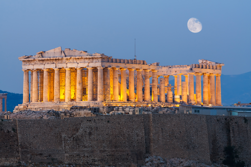 Parthenon Temple in Athens, Greece