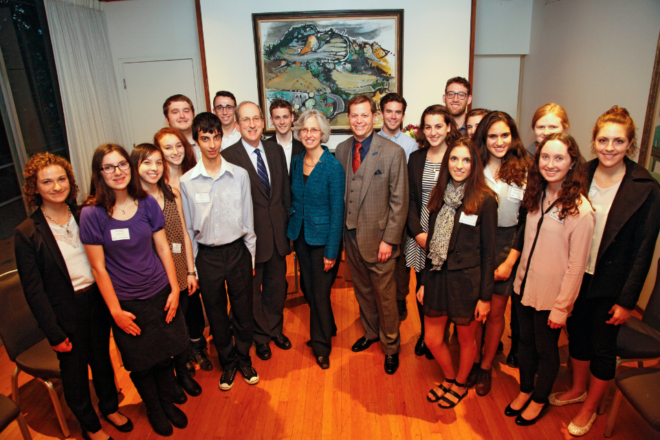 Brandeis students group photo