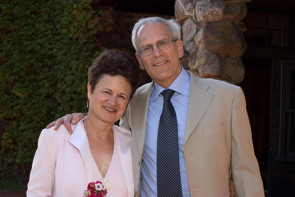 Image of Renee and Jonathan Brant at their son's wedding in 2008.