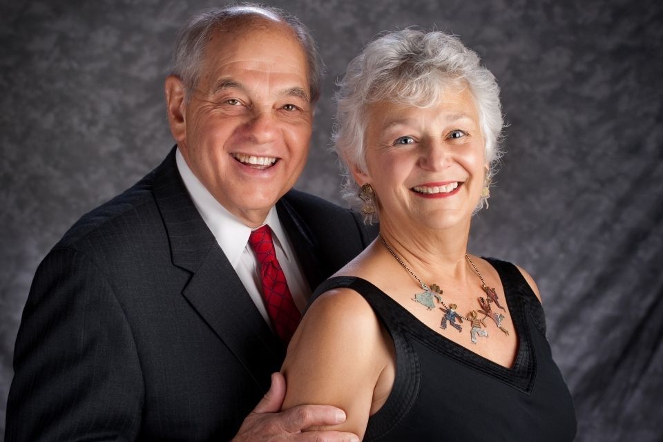 Vic and Bobby Samuels in formal wear