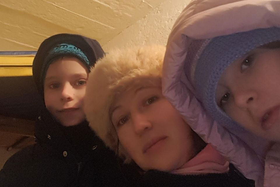 Marianna Yakubenko with her 9 year old twins 