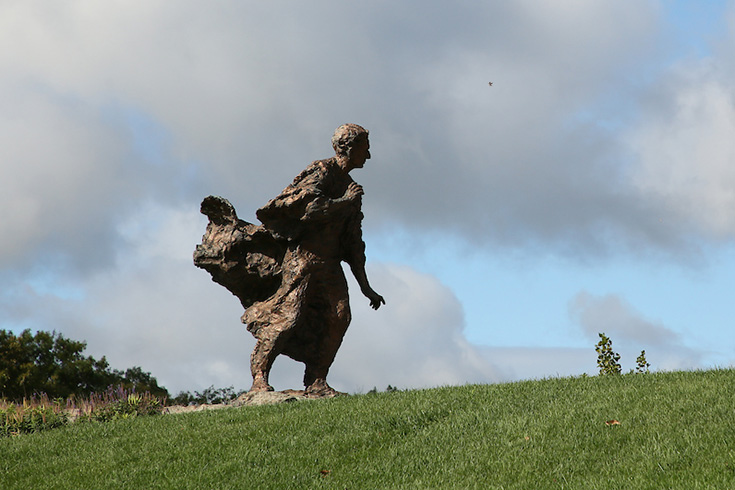 Louis Brandeis statue on campus