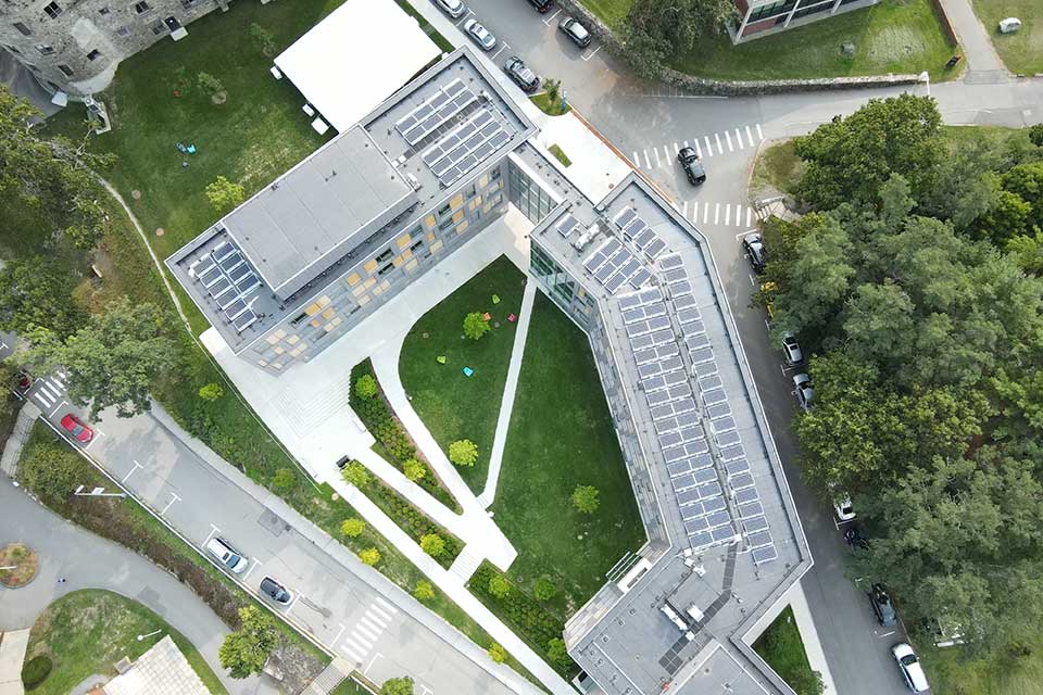 View from above Skyline Residence Hall