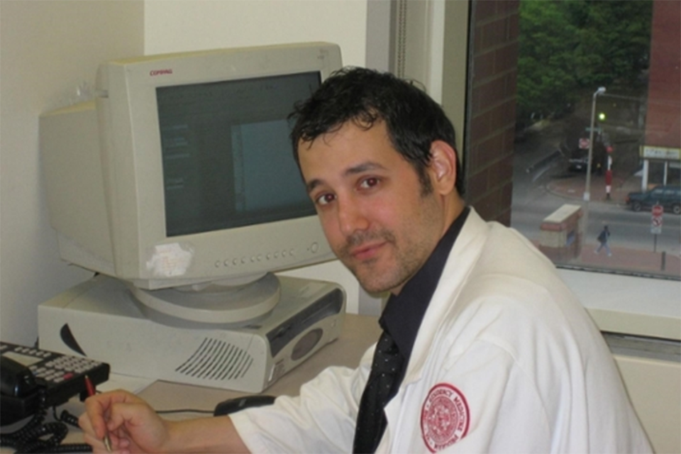 Ariel Weissmann at work at Boston Medical Center in a 2006 photo.
