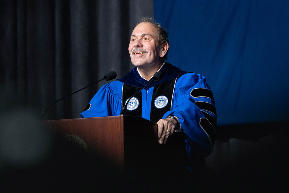 Arthur Levine speaks to the graduates