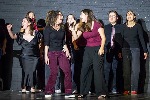 Students and alumni came together to perform