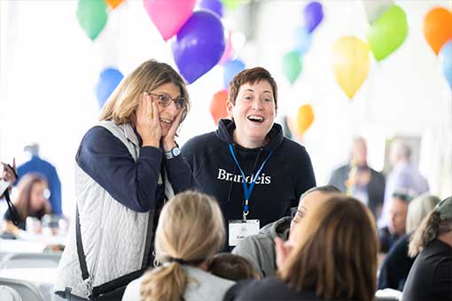 Excited faces together at the BBQ