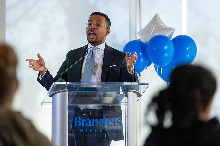 Rev. Dr. Brandon Thomas Crowley speaks at the Dr. Martin Luther King Jr. Celebration.