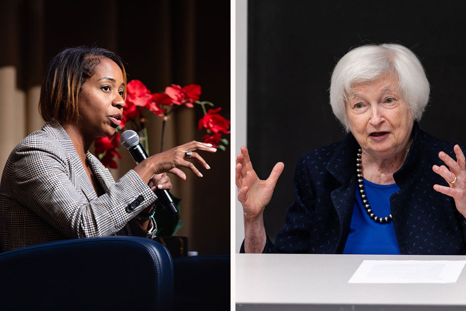 AG Andrea Campbell and Janet Yellin