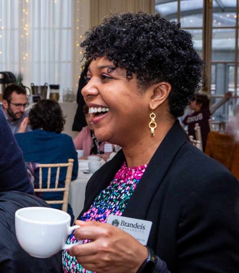 Carissa Ramkissoon, MBA’09, at the Alumni Club of Great Britain’s 37th Annual Thanksgiving Tea in London, which she has helped organize since 2017.