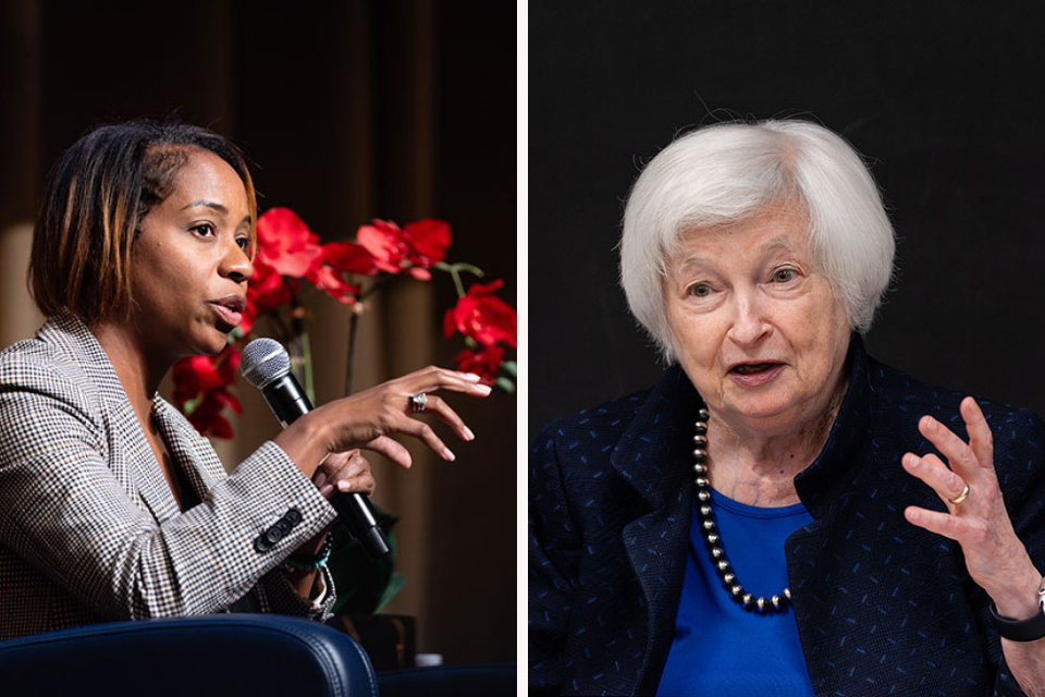 AG Andrea Campbell and Janet Yellin