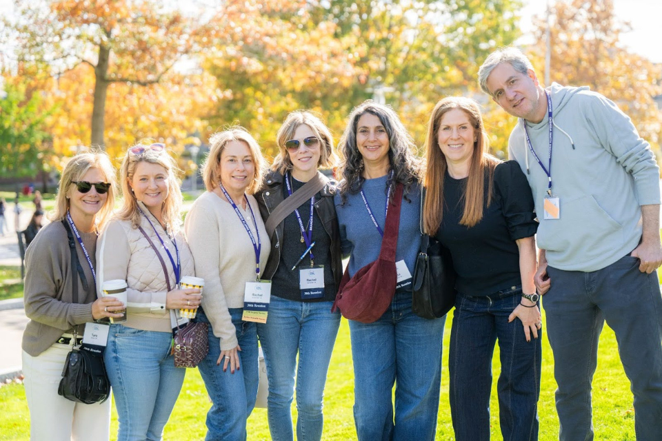 Group of alumni together reunited at alumni weekend 2025