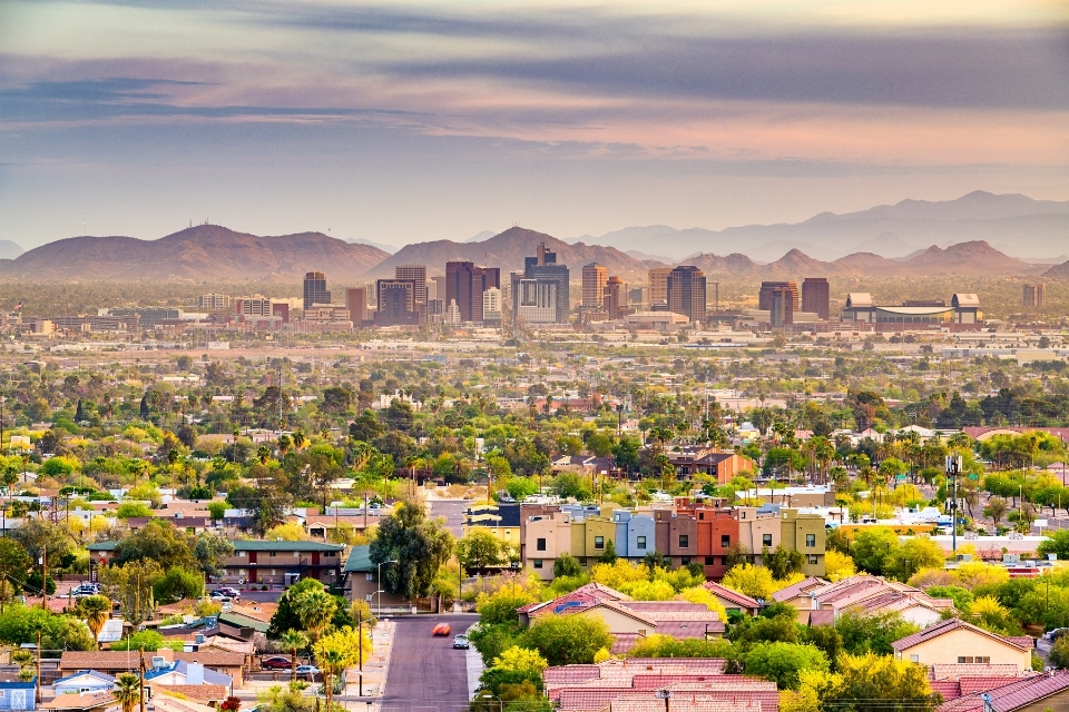 Skyline photo of Phoenix, Arizona.