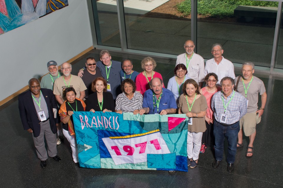 The Class of 1971 gathers for their 45th Reunion in the Shapiro Campus Center.