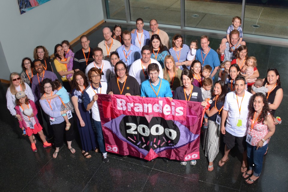 The Class of 2000 gathers for their 15th Reunion in the Shapiro Campus Center.