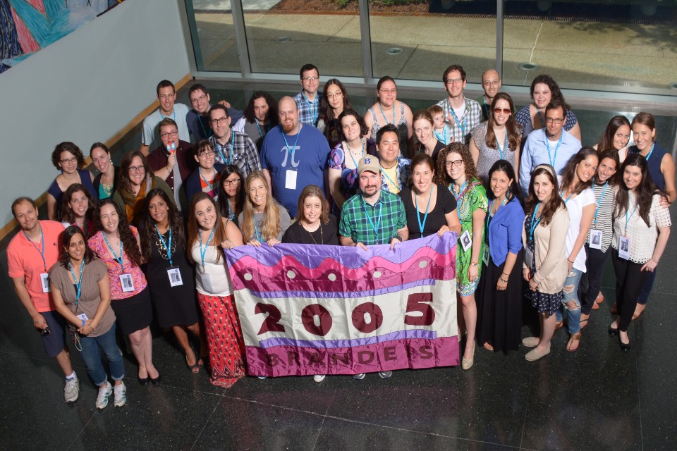 The Class of 2005 gathers for their recent 10th Reunion in the Shapiro Campus Center.