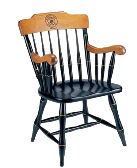 Image of an engraved Brandeis Chair.