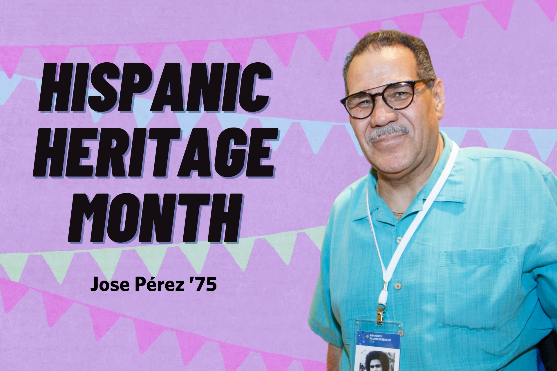 Text that reads "Hispanic Heritage Month, Jose Perez"
